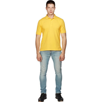 Футболка поло жёлтая короткий рукав (размер S)