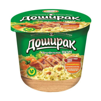 Картофельное пюре Доширак с курицей 40 г (24 штуки в упаковке)